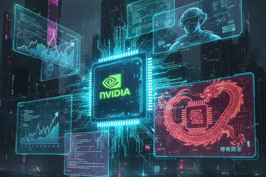 Nvidia $20 billion Groq acquisition AI dominance visualization