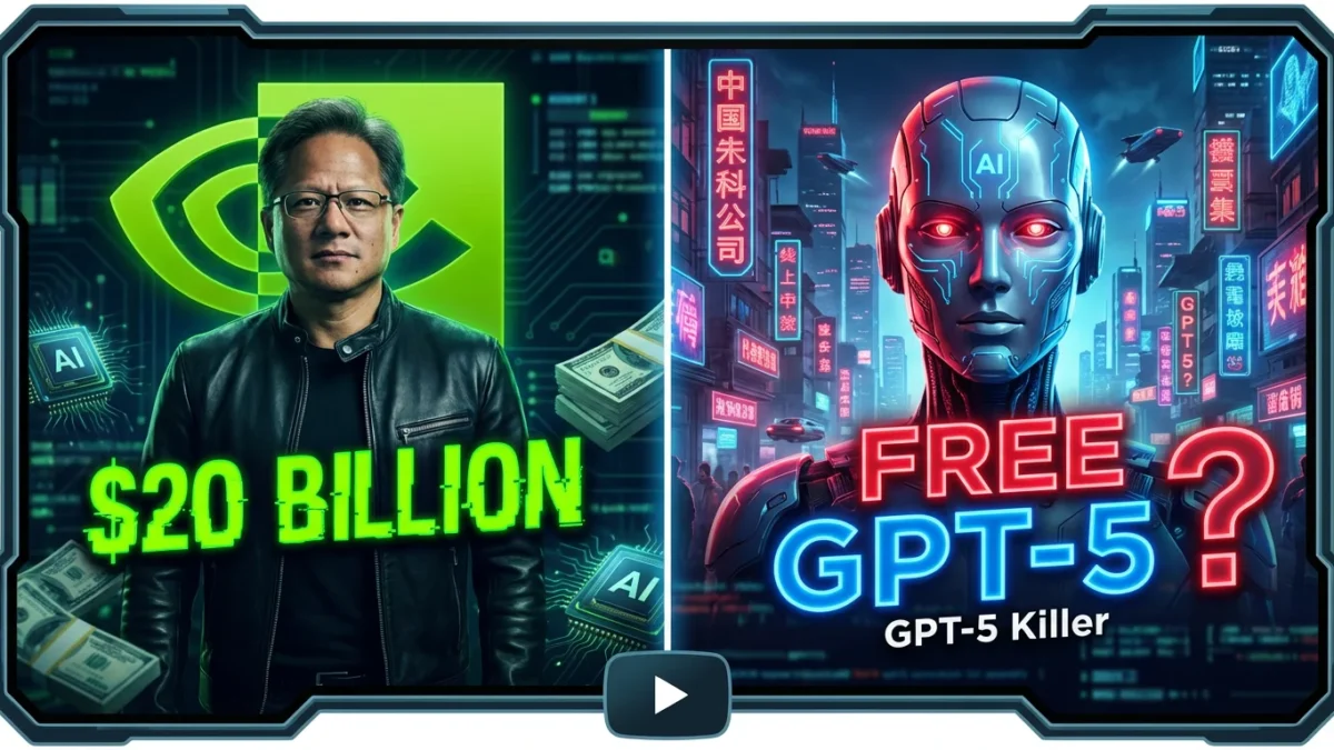 NVIDIA's $20 BILLION Monopoly Move + China's FREE GPT-5 Killers | 10 AI Updates
